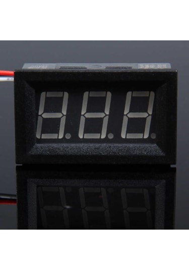 Voltmetre Digital 0-100v Dc 48x29x22 Ic-278-2 Ekonomik 3 Kablolu
