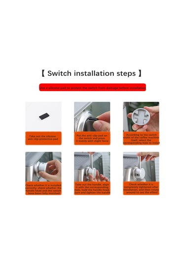 Homyl Kahve Makinesi Buhar Kolu Anahtarı Düğmesi Için Yedek Düğme Siyah