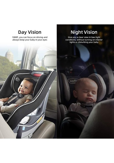 Vkemall Katlanır Bebek Araba Monitörü Bebek Hazinesi Arka Görüş Kamerası
