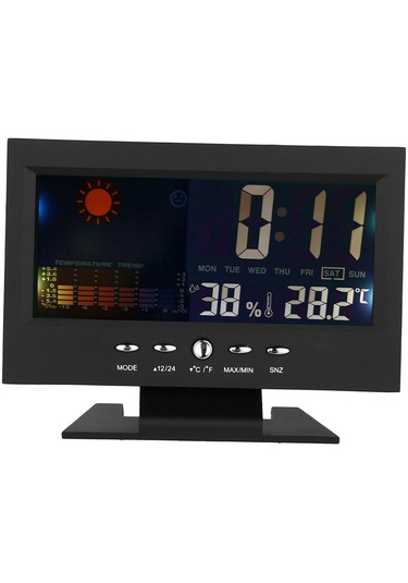 Homyl Led Dijital Projeksiyon Alarmı Zaman Saati Erteleme Hava