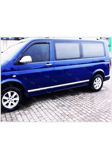 Vw T5 Transporter Krom Yan Kapı Çıtası 7 Prç 2003-2015 Uzun Şase