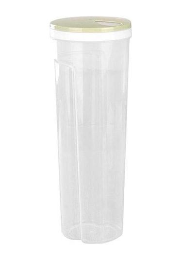 Yüksek Şeffaf Spagetti Makarna Kabı Saklama Kavanozu Kapaklı Bpa İçermez Büyük Kapasiteli Şeffaf Tasarım Hava Geçirmez Sızdırmaz Spagetti Saklayıcı Yeşil