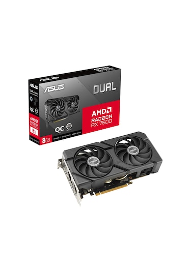 Asus Radeon RX 7600 Dual Evo OC Edition 8 GB GDDR6 128 Bit Ekran Kartı