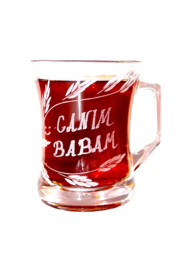 DECOCIA Canım Babam Yazılı Cam Kupa 225cc Babalar Gününe Özel