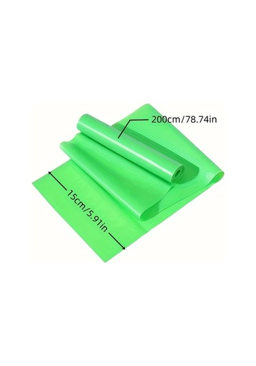 Elmpaly Yeşil 6.56ft Premium Lastik Direnç Bandı Yoga Ve Evde Fitness Güç Antrenmanı İçin Yeşil