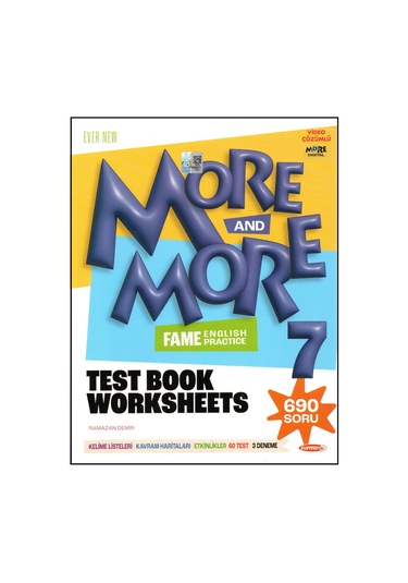Kurmay 7. Sınıf More More Test Book Worksheets