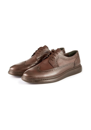 Lusso Hakiki Deri Erkek Günlük Klasik Ayakkabı, Hakiki Deri Klasik Ayakkabı, Derby Klasik