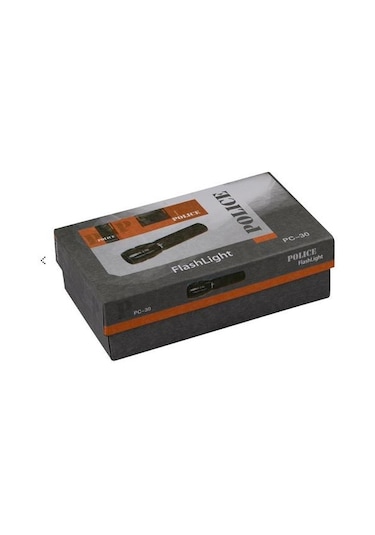 Police Pc - 30 Cree Led + Zoom El Feneri Siyah