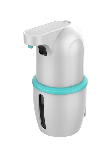 Geeksen Şarj Edilebilir Otomatik Dokunmasız Köpük Sabun Dispenser Ir Sensörlü Ayarlanabilir Masaüs Mavi