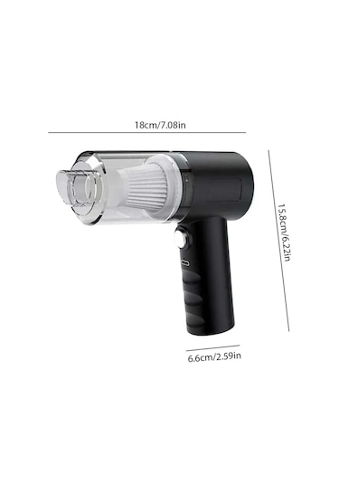 Araç Süpürgesi Mini Usb Şarjlı Vakumlu El Süpürgesi Çok Fonksiyon