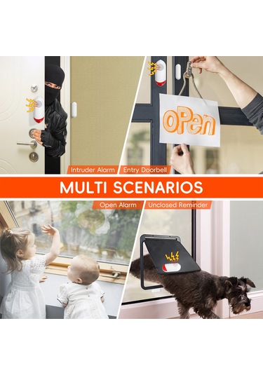 Kapı Pencere Alarmı Ev Güvenliği Kablosuz Manyetik S6914-1