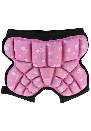 Homyl 3d Yastıklı Kalça Koruyucu Kısa Çocuk Butt Pad Pembe Pembe