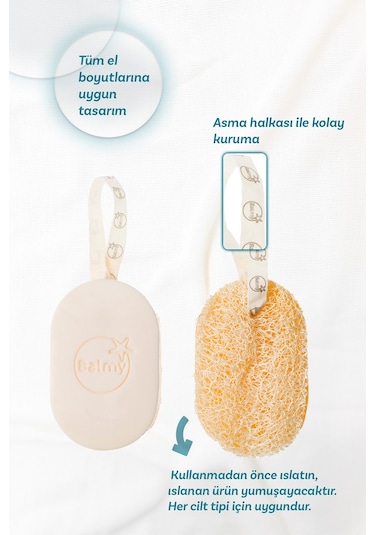 Balmy Doğal Kabak Lifli Sabun Coconut Vanılla Odunsu