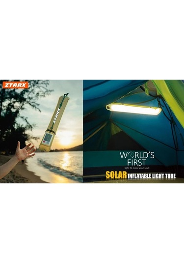 Ebitda Ztarx Patent Açık Katlanır Şişme Kamp Işık Yeşil, Taşınabilir, Usb Şarjlı, Güç Bankası, Su Dayanıklı, Uzun Süreli Aydınlatma Yeşil