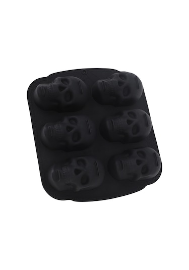 Shineyee Gıda Kalitesi Silikon Kalaçlı Pasta Kalıbı, 6'lı Halloween Dekorasyonlu, Yüksek Sıcaklık Dayanıklı, Non-stick, Kolay Temizlenir Diğer