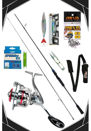 Oslo Prime 3000 Oslo Legend 240cm 7-40gr 8 Örgü Spin Olta Seti