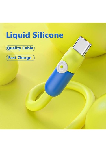 Vaorlo 100w Veri Kablosu 6a Hızlı Şarj Ios Andrpoid Mikro Usb Tip-c 8pin Şarj Kablosu 1m 2m Sıvı Silikon Şarj Hattı 2m Type-c