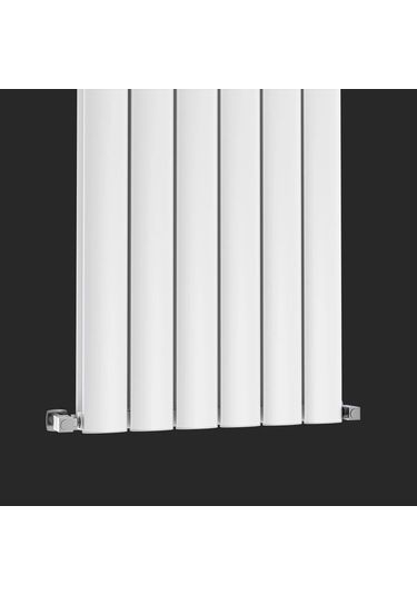 1400x475mm Lilac Dikey Beyaz Alüminyum Radyatör