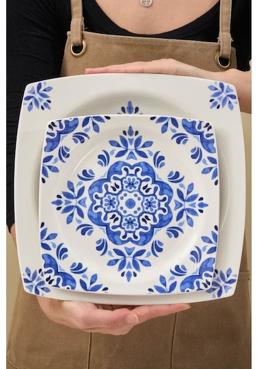 Karaca  Square Bone Miranda 24 Parça 6 Kişilik Yemek Takımı