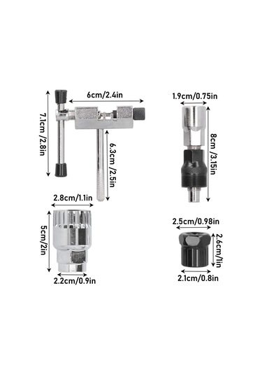 Bisiklet Dişli Krank Zincir Sökme Takma Onarım Aracı Kiti 4 Adet Bisiklet Tamir Seti