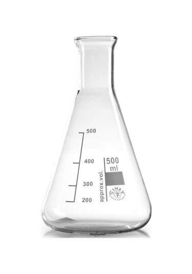 Simax Cam Erlen 500 ML Erlenmeyer Flask Dar Boyunlu