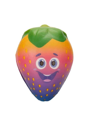 Tusi Squishy Çilek: Yumuşacık Slow Rising Meyve Oyuncak Stres Atan Figür Meyve