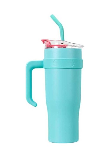 Ulzyvf Ve Tutar Termos, Sızdırmaz Sıcak/soğuk Seyahat Saat Pipetli Paslanmaz Oz Kapaklı Çelik Bardağı 40 12 - Mg