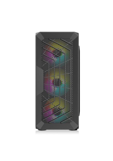 Raynox Dark Black Pc Case Case+4 Fan