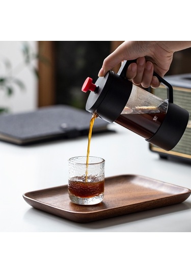 Household Hand Brewed Coffee French Filter Press Pot Glass Tea Maker 1000ml Diğer