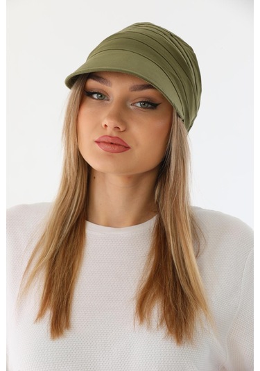 Safari Bağlamalı Haki Siperli Bandana Vizör Haki