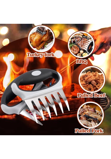 Youmex 2'li Çelik Ayı Pençe Et Shredder - Dışarıdaki Bbq Ve Mutfak İçin Et Parçacı, Tavuk撕扯 Aleti Diğer