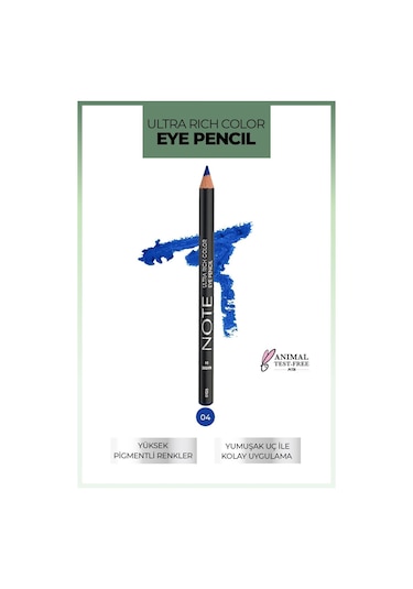 Note Cosmetique Ultra Rich Color Göz Kalemi 04 Marine - Antrasit Mavi