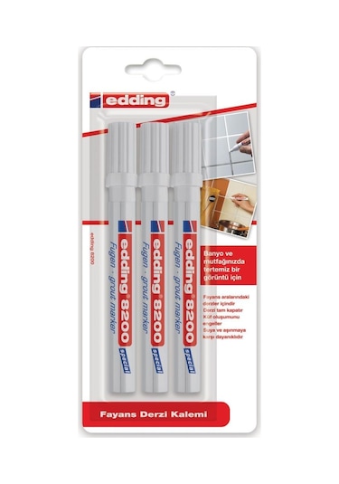Edding Fayans Klm.3 Lü Beyaz
