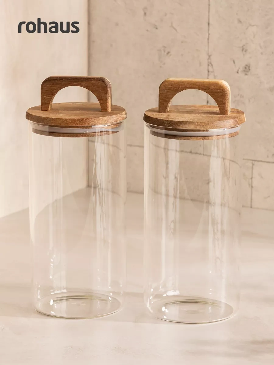 Rohaus 1300 Ml, 2'li Kuru Gıda Saklama Kavanozu Seti 258275127