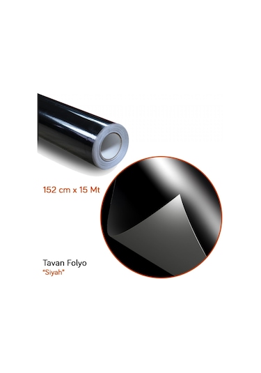 Guard Tavan Kaplama 152 Cm X 15 Mt Parlak Siyah 3 Katman