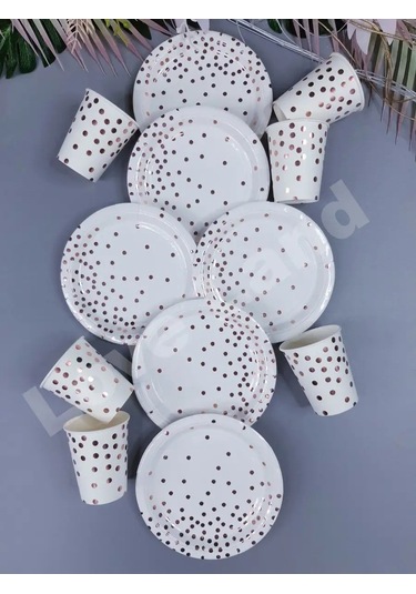 Love Land Tek Kullanımlık Tabak Çanağı 12 Kişilik: 18 Cm Tabaklar, 250 Ml Bardaklar 168209224 Diğer