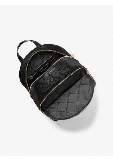 Michael Kors Michael Kors Rhea Zip Medium Leather Backpack 30s5gezb1l Siyah