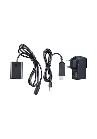 Dofolink Sony Kameralar İçin Np-fw50 Sahte Batarya + 5v 3a Ac Adaptörü Eu Şarj Aleti, 100-240v - Kısa Devre, Aşırı Gerilim Ve Akım Koruma