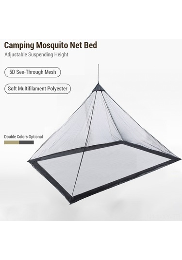 Shineyee Kamp Malzemesi Asker Yeşili Tek Kişilik Mosquito Net: Nüfuzlu İnce Dokuma, Ağırlığı 325g, Havalandırma Ve Koniklik Sağlar, Taşınabilir Depolama Çantasıyla Yeşil