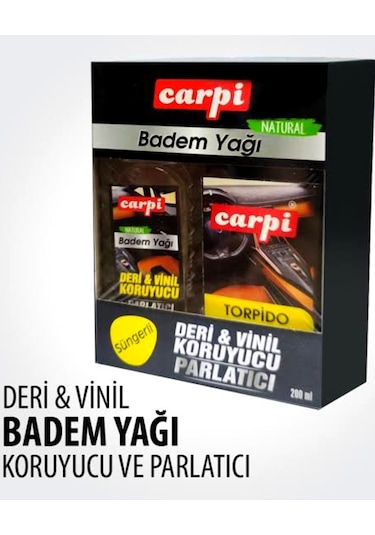 Carpi Vinil Deri Koruyucu Lastik Parlatıcı Badem Yağı-süngerli