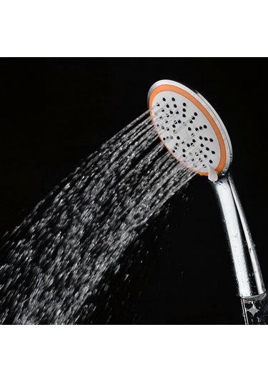 El Duş Başlığı Uzay - Turuncu Şeritli - Birden Fazla Akış Modu Krom