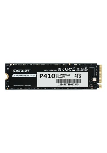 Patriot P410 Pcıe Gen4 X4 Nvme 1.4 M.2 2280 Ssd R/5000 W/4500 Adad2ptr0003