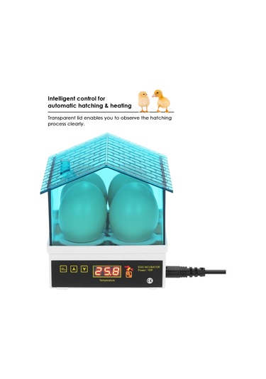 Geeksen 4-yumurta Ev Mini Akıllı Otomatik Yumurta Kuluçka Makinesi Sıcaklık Kontrollü Kuluçka Maki Kuluçka Makinesi