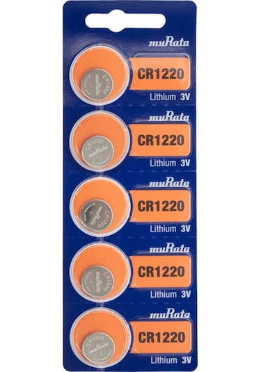 Murata CR1220 3V Lityum Düğme Pil 5'li