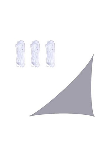 Wondernest Üçgen Açık Bahçe Güneşlik Yelken, Su Geçirmez Anti-uv Gölgelik Gri 4x4x5.7m Gri