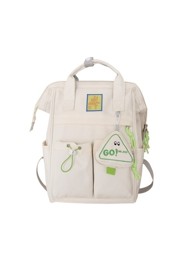 Genç Kızlar Ve Kadınlar İçin Şık Ve Konforlu Büyük Kapasiteli Okul Çantası, Üniversite Öğrencilerine Özel Ergonomik Sırt Çantası, Günlük Kullanım Ve Seyahat İçin Pratik Tasarım Beyaz