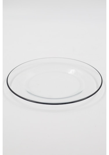 Rakle Pure Black 4'lü Pasta Tabağı Seti 19 Cm Renkli