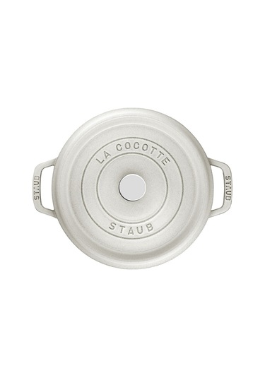 Döküm Tencere Yuvarlak 26 Cm Beyaz Beyaz