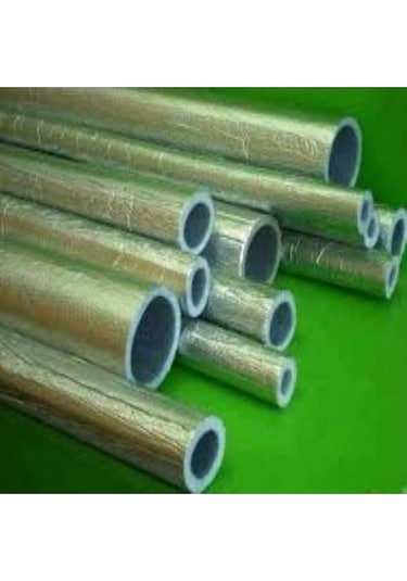 Ygt Ambalaj 2 Metre 35/10 Mm Alüminyum Folyolu İzole Boru Kılıfı