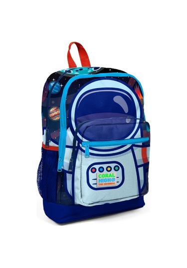 Coral High Mavi Astronot Baskılı İlkokul ve Günlük Sırt Çantası 23724